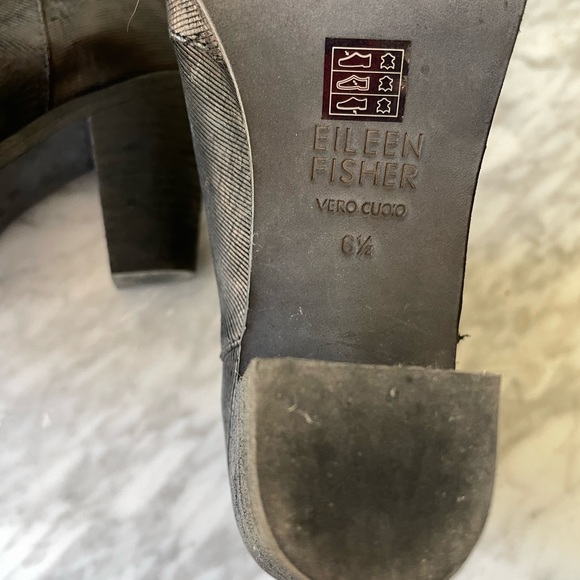 Eileen Fisher Open Toe Zip Booties - Picture 4 of 6